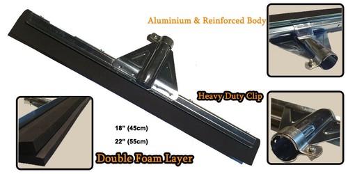 Floor tile squeegee - shower, wet